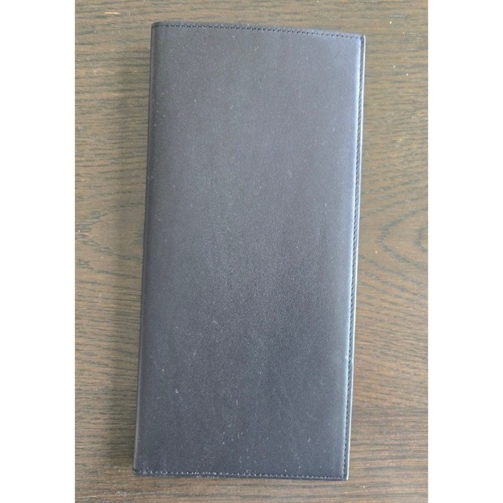 Mercedes-Benz Genuine Black Leather Tall Breast Pocket Travel Walletβ with Box